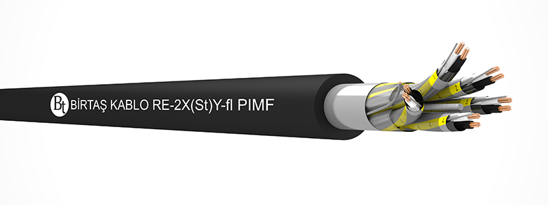 RE-2X(St)Y-fl PIMF    80°C  /  300 V Cu/XLPE/ISCR/OSCR/PVC